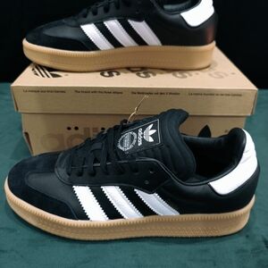 Adidas Samba XLG in the "Core Black / Cloud White / Gum"